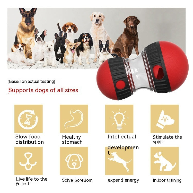 Food Dispensing Dog Toy Tumbler Leaky Food Ball Puzzle Toys Interactive Slowly Feeding Protect Stomach Increase Intelligence Pets Toy Pet Products